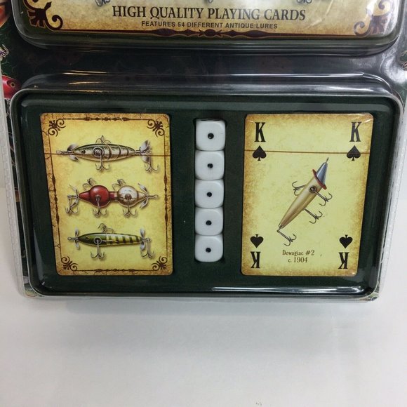Rivers Edge Playing Cards And Dice Lures Of The Past Antique Lure Pictures New - Picture 4 of 12